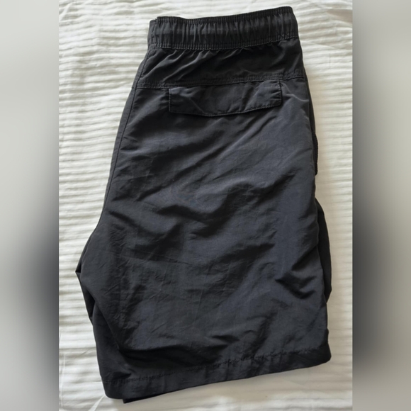 H&M White Athletic Shorts High-Waisted Elastic Running Summer Beachwear Black M - Picture 6 of 10